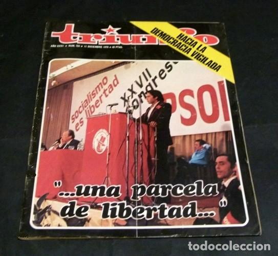 Sammeln von Zeitschriften und Zeitungen: [REVISTA TRIUNFO]. N&ordm; 724. A&Ntilde;O 1976. HACIA LA DEMOCRACIA VIGILADA. UNA PARCELA DE LIBERTAD.