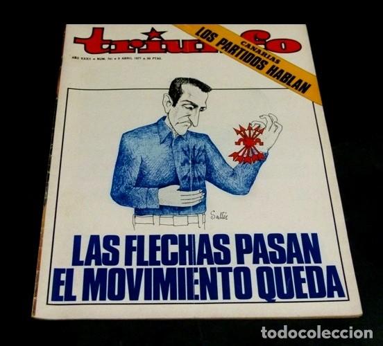 Sammeln von Zeitschriften und Zeitungen: [REVISTA TRIUNFO]. N&ordm; 741. A&Ntilde;O 1977. LAS FLECHAS PASAN EL MOVIMIENTO QUEDA.