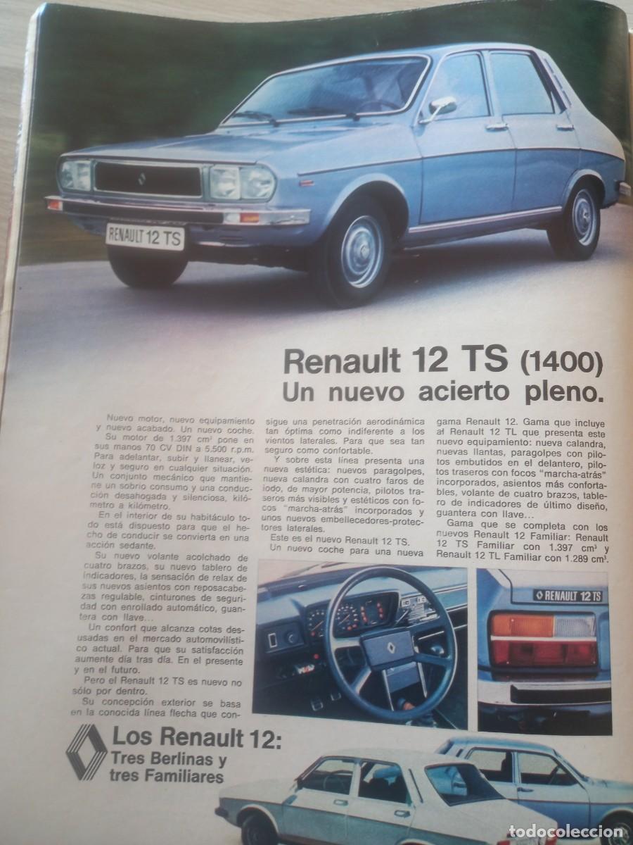 Coleccionismo de Revistas y Peri&oacute;dicos: PUBLICIDAD. ANUNCIO DE RENAULT 12 TS . 24X31 CM. EXTRA&Iacute;DO DE REVISTA 1976