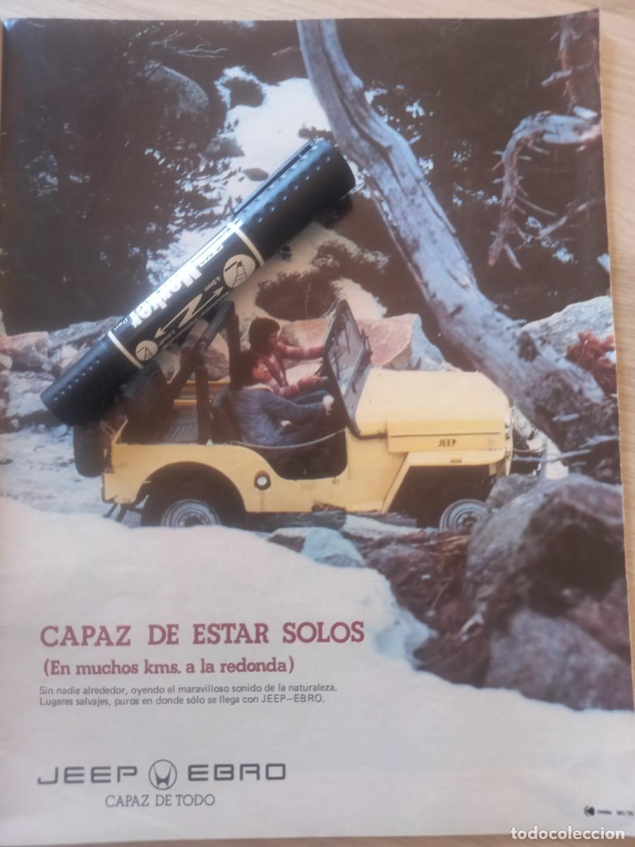 Coleccionismo de revistas y peri&oacute;dicos: PUBLICIDAD. ANUNCIO DE JEEP EBRO. 24X31 CM. EXTRA&Iacute;DO DE REVISTA 1976