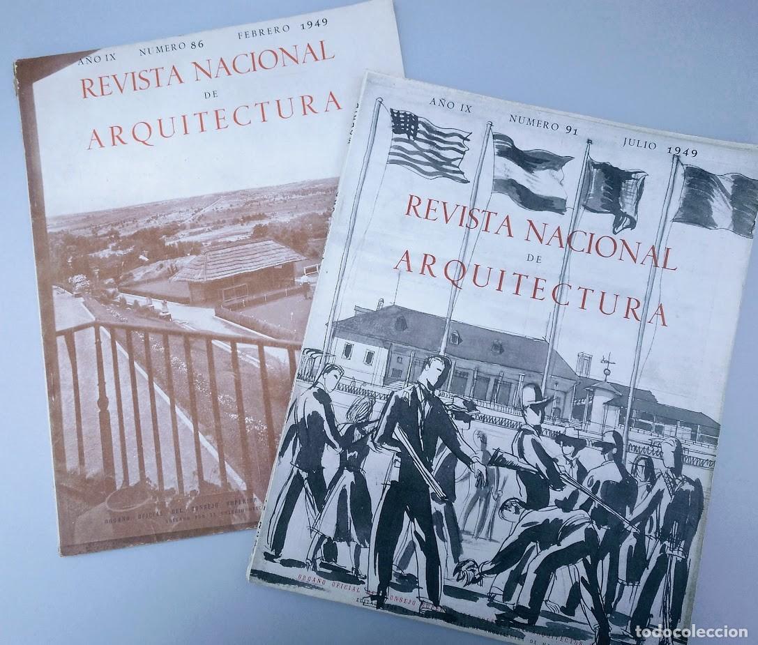 Coleccionismo de revistas y peri&oacute;dicos: Revista nacional de arquitectura. Dos n&uacute;meros. 1949
