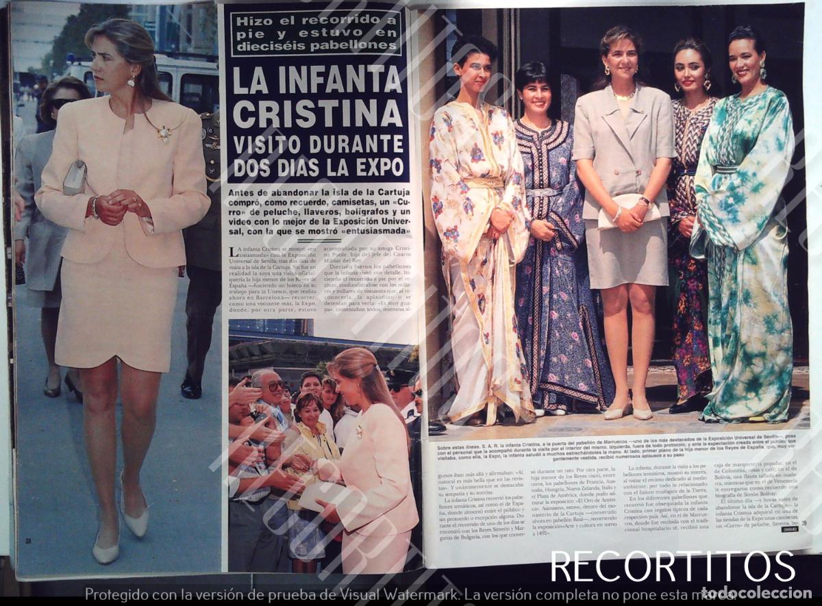 Coleccionismo de revistas y peri&oacute;dicos: LA INFANTA CRISTINA EN LA EXPO 92
