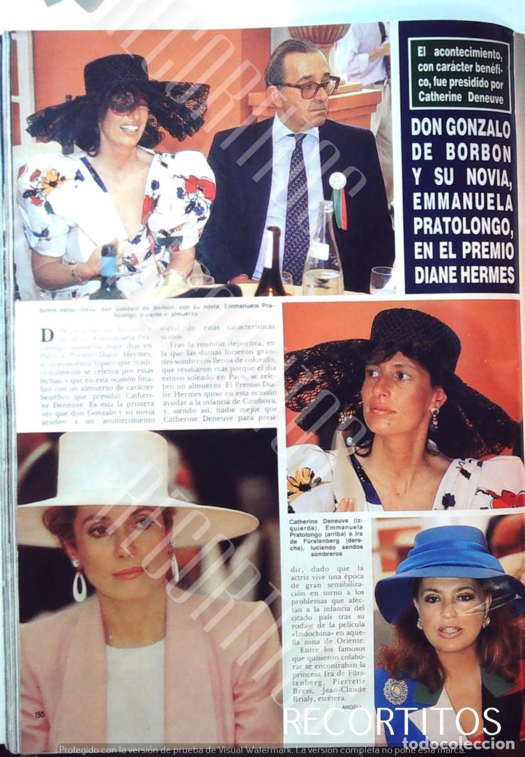 Sammeln von Zeitschriften und Zeitungen: CATHERINE DENEUVE IRA DE FURSTENBERG GONZALO DE BORBON EMMANUELLA PRATOLONGO