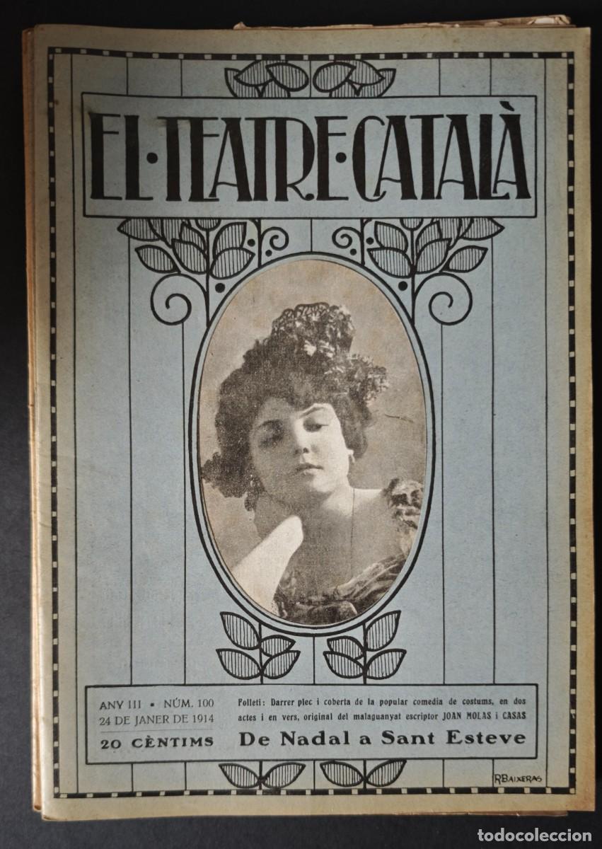 Coleccionismo de Revistas y Peri&oacute;dicos: EL TEATRE CATALA - FOLLETI- 1914