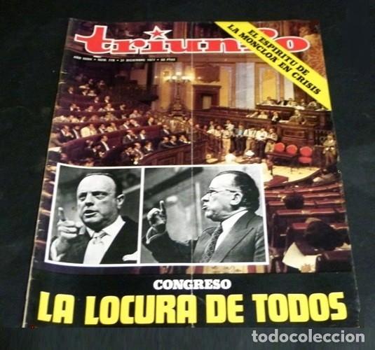 Collezionismo di Riviste e Giornali: [REVISTA TRIUNFO]. N&ordm; 779. A&Ntilde;O 1977. ESPIRITU DE LA MONCLOA EN CRISIS. LOCURA DEL CONGRESO.