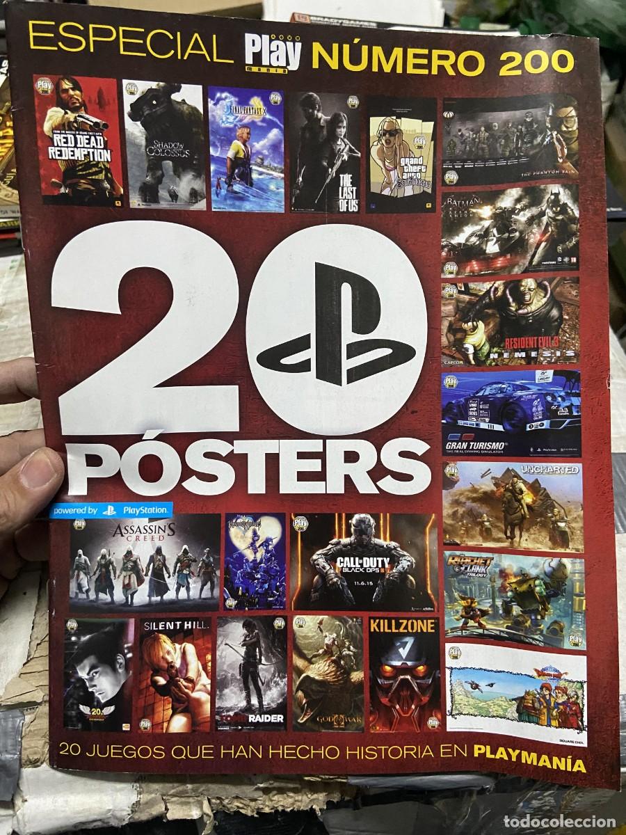 Collezionismo di Riviste e Giornali: REVISTA VIDEOJUEGOS PLAY MANIA # 200 ESPECIAL 20 POSTERS PS2 PLAYSTATION COMPLETA