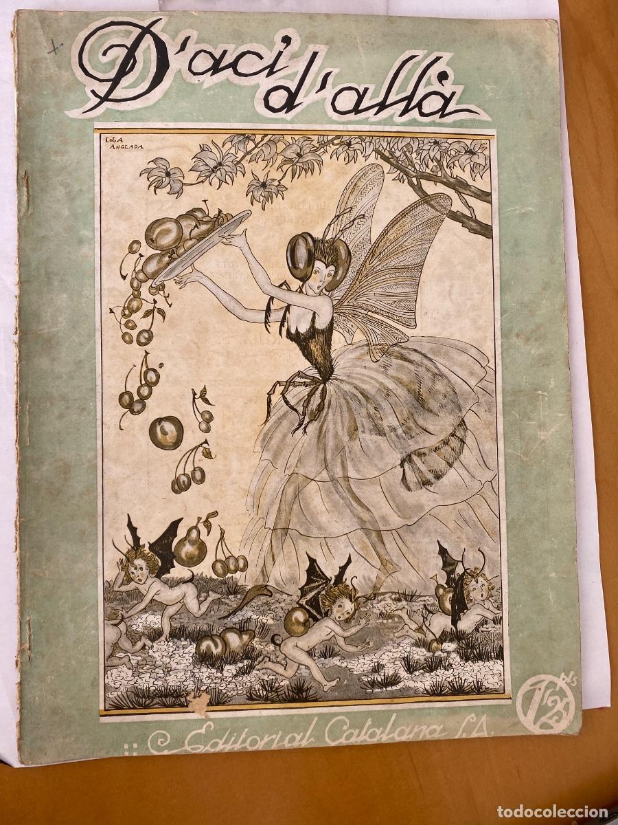Coleccionismo de Revistas y Peri&oacute;dicos: D'ACI I D'ALLA N&ordm; 81 SETEMBRE 1924 PORTADA LOLA ANGLADA . SANTA CRISTINA D'ARO . PAPASSEIT.