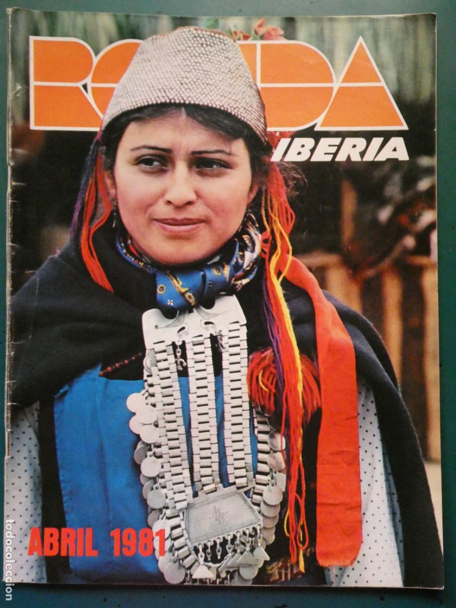 Coleccionismo de Revistas y Peri&oacute;dicos: REVISTA DE AVIONES AEROL&Iacute;NEAS RONDA IBERIA. ABRIL 1981. ELCHE PALMEROS, CHILE, ALCOY MOROS. 130GR