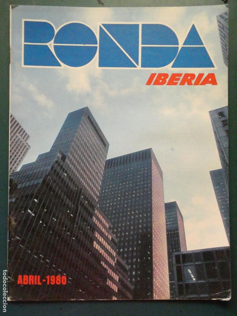 Coleccionismo de Revistas y Peri&oacute;dicos: REVISTA DE AVIONES AEROL&Iacute;NEAS RONDA IBERIA. ABRIL 1980. SEVILLA MANHATTAN KENYA 180GR