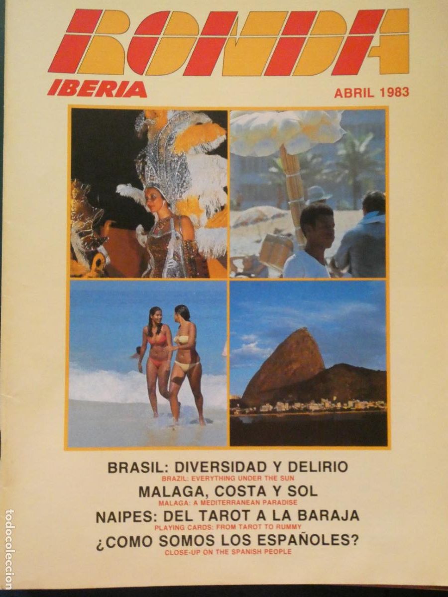 Collezionismo di Riviste e Giornali: REVISTA DE AVIONES AEROL&Iacute;NEAS RONDA IBERIA ABRIL 1983 BRASIL M&Aacute;LAGA COSTA SOL NAIPES TAROT 130GR
