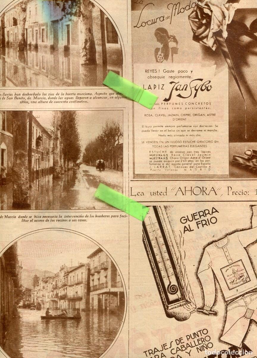Coleccionismo de Revistas y Peri&oacute;dicos: REVISTA A&Ntilde;O 1932 INUNDACIONES EN MURCIA CAPITAL ORIHUELA VUELO SIN MOTOR EN RETAMARES JUPITER IBERIA