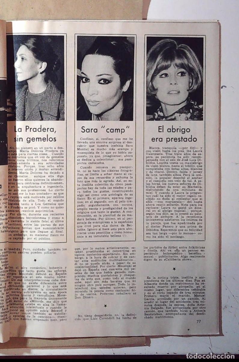 Coleccionismo de revistas y peri&oacute;dicos: SARA MONTIEL LAURA VALENZUELA MARIA DOLORES PRADERA