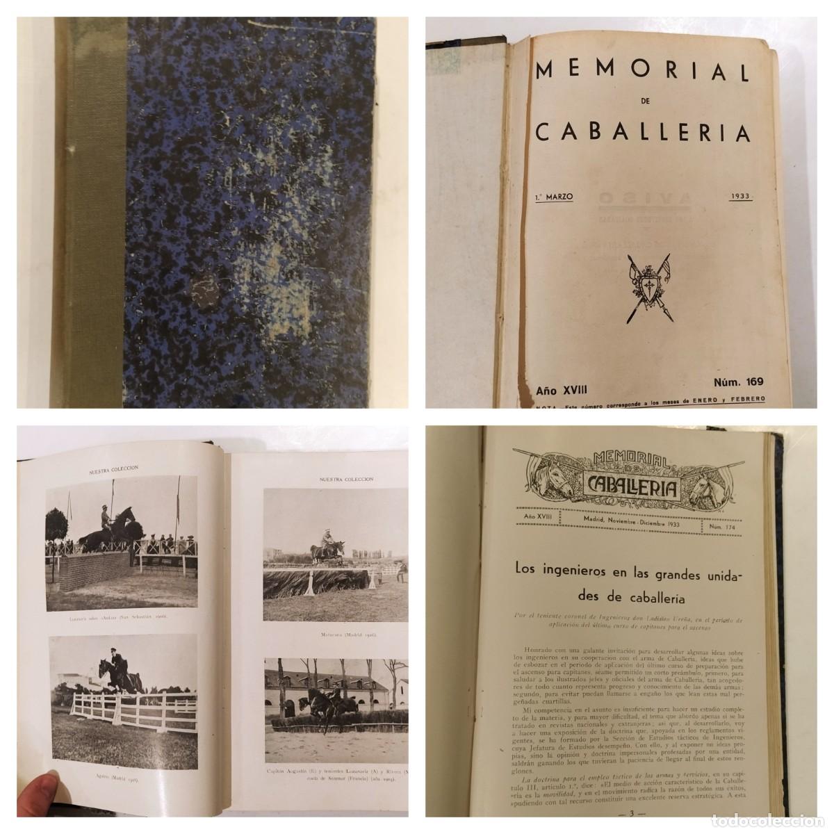 Collection Magazines and Newspapers: MEMORIAL DE CABALLERIA - MADRID - DEL NUMERO 169 AL 174 ENCUADERNADOS EN UN LIBRO - A&Ntilde;O 1933