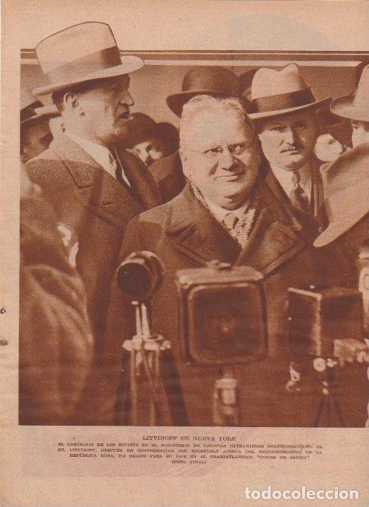 Coleccionismo de revistas y peri&oacute;dicos: * NUEVA YORK * Conferencia de Litvinoff - 1933