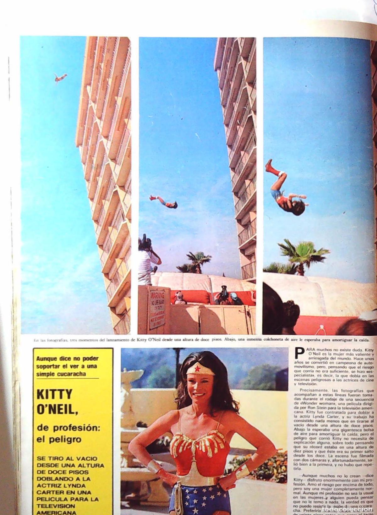 Coleccionismo de revistas y peri&oacute;dicos: LINDA CARTER WONDER WOOMAN LA MUJER MARAVILLA DOBLE DE ACCION KITTY ONEIL