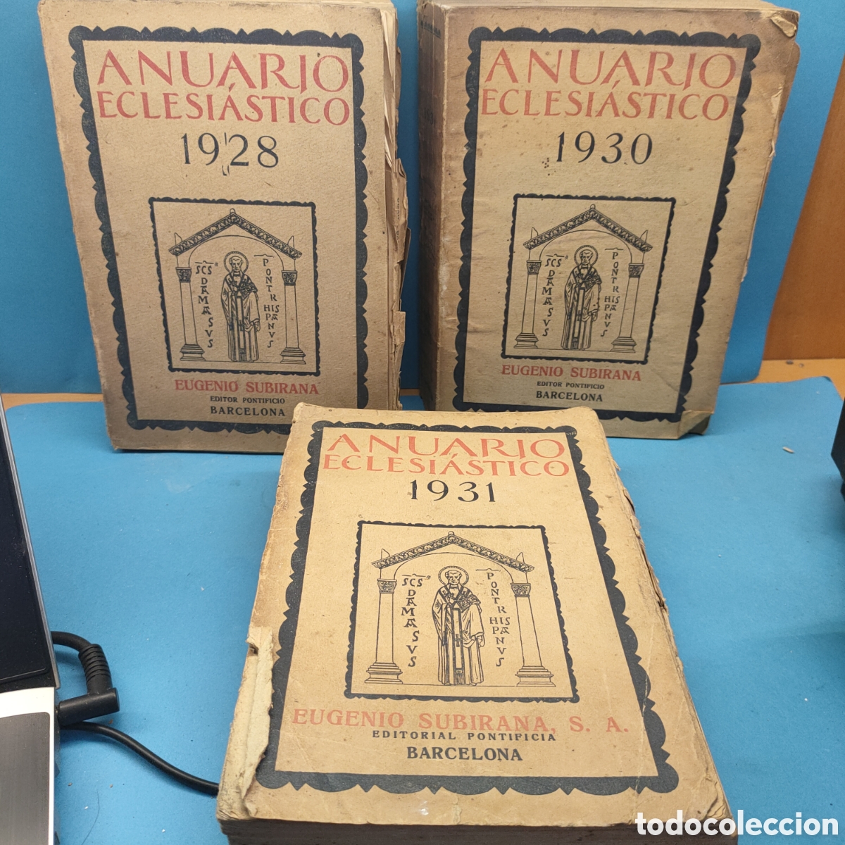 Coleccionismo de Revistas y Peri&oacute;dicos: ANUARIOS ECLESIASTICOS 1931 - 1928 y 1930. BARCELONA.