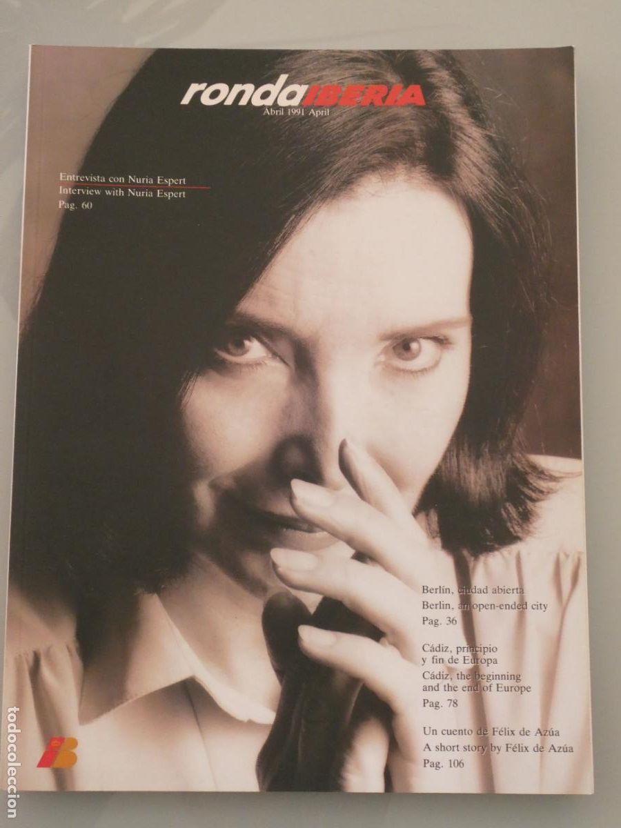 Coleccionismo de Revistas y Peri&oacute;dicos: LIBRO REVISTA AVIONES AEROL&Iacute;NEAS. RONDA IBERIA ABRIL 1991 NURIA ESPERT, BERL&Iacute;N, C&Aacute;DIZ 500GR