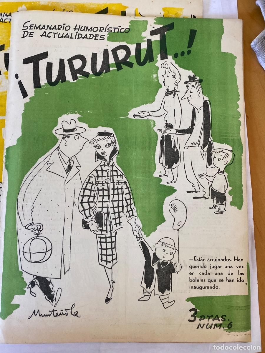 Coleccionismo de Revistas y Peri&oacute;dicos: TURURUT SEMANARIO HUMORISTICO DE ACTUALIDAD. NUM 6 MARZO 1953.
