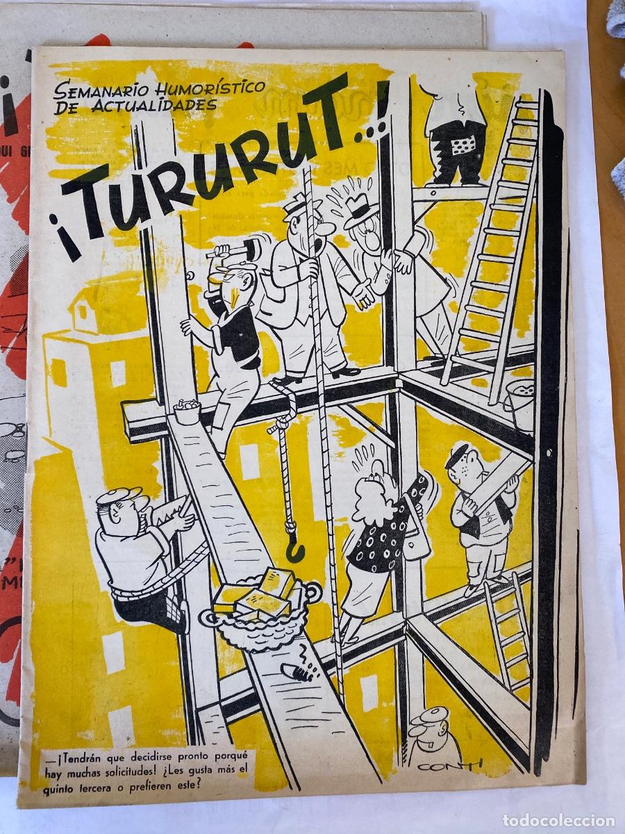 Coleccionismo de Revistas y Peri&oacute;dicos: TURURUT SEMANARIO HUMORISTICO DE ACTUALIDAD. NUM 5 FEBRERO 1953. ESCOBAR, MUNTA&Ntilde;OLA