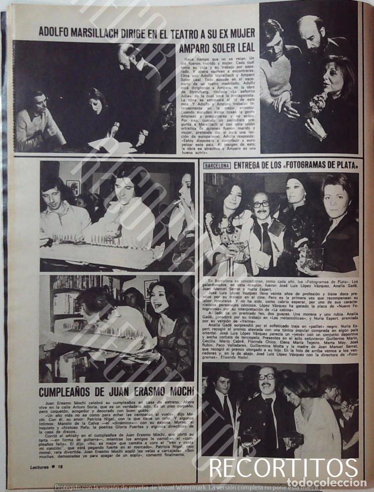 Collection Magazines and Newspapers: JUAN ERASMO MOHI PATRICIA NIGEL JOSE LUIS LOPEZ VAZQUEZ ANALIA GADE NURIA ESPERT AMPARO SOLER LEAL M