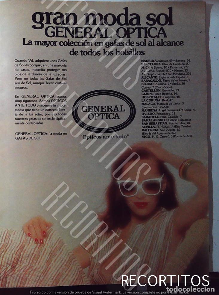 Colecionismo de Revistas e Jornais: general optica anuncio publicidad