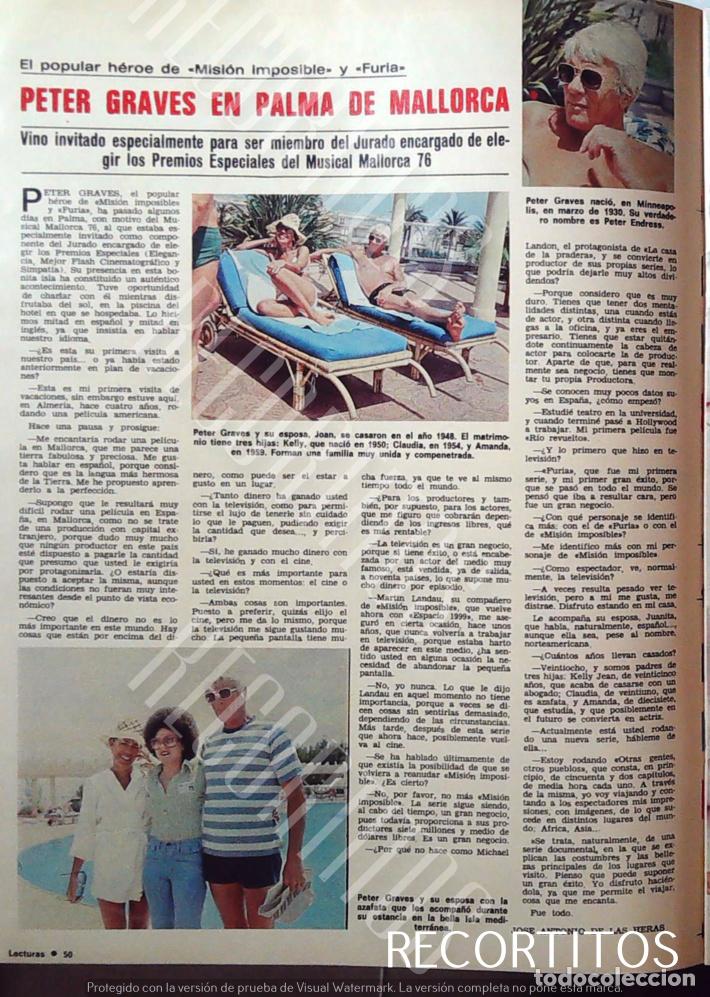Colecionismo de Revistas e Jornais: PETER GRAVES MISION IMPOSIBLE EN MALLORCA