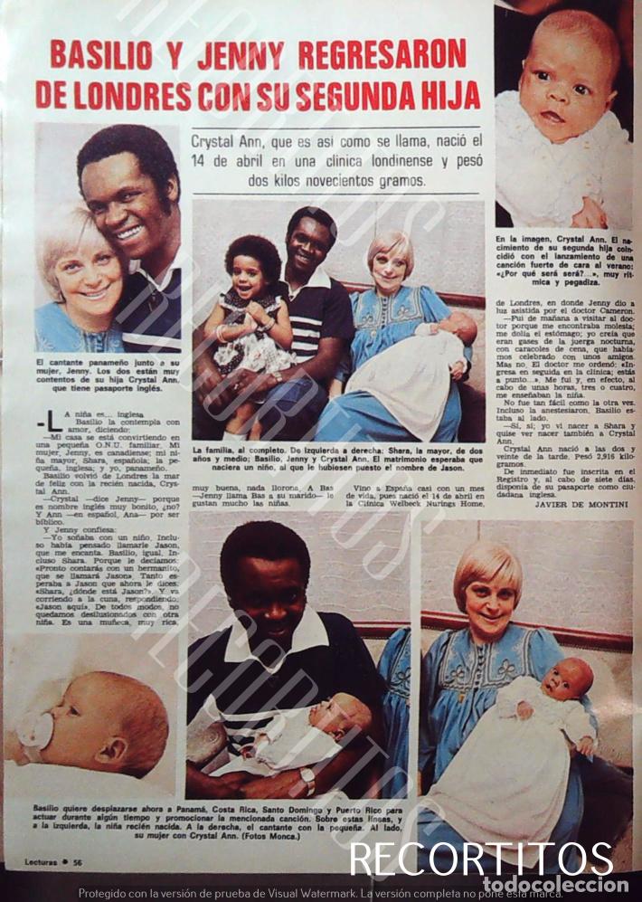 Sammeln von Zeitschriften und Zeitungen: BASILIO CANTANTE EL REGRESO PADRE