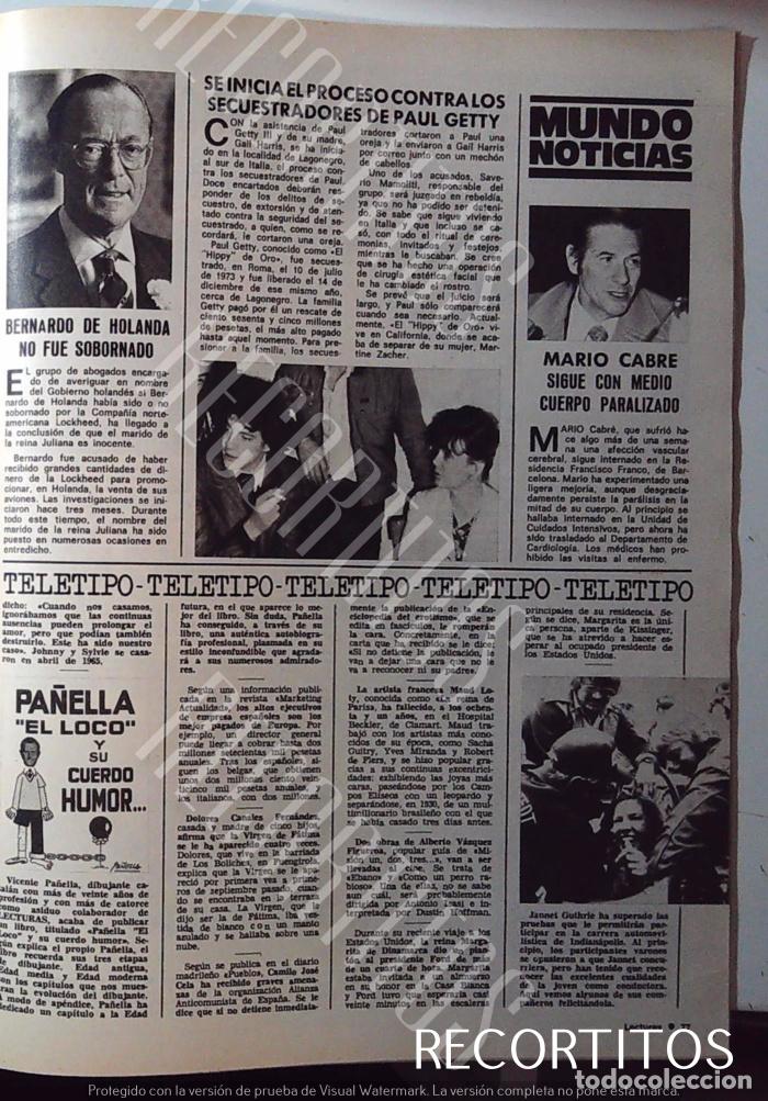 Colecionismo de Revistas e Jornais: PAUL GETTY MARIO CABRE PA&Ntilde;ELLA