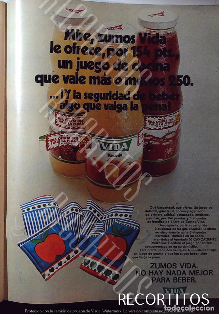 Coleccionismo de Revistas y Peri&oacute;dicos: vida zumos anuncio publicidad