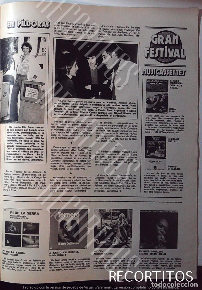 Sammeln von Zeitschriften und Zeitungen: ELIE ROCA ALBERTO CORTEZ MIGUEL BLASCO PI DE LA SERRA