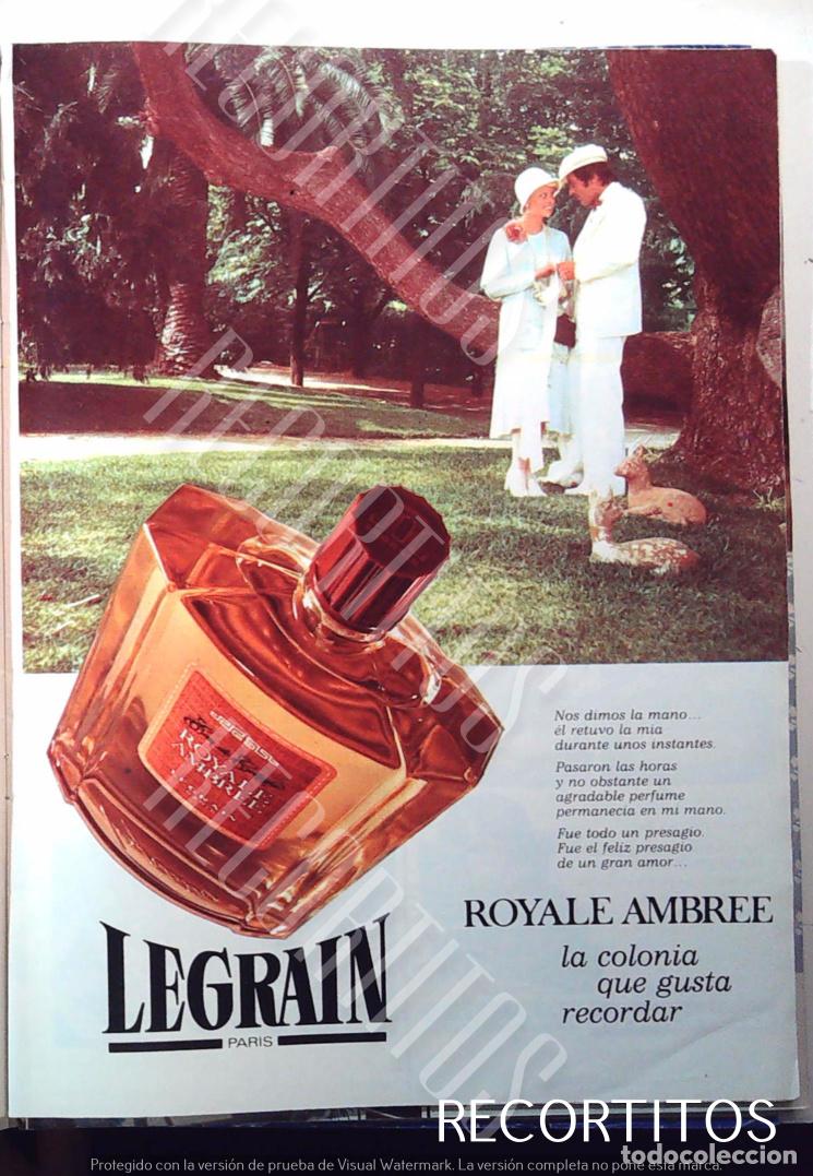Sammeln von Zeitschriften und Zeitungen: royale ambree LEGRAIN ANUNCIO publicidad
