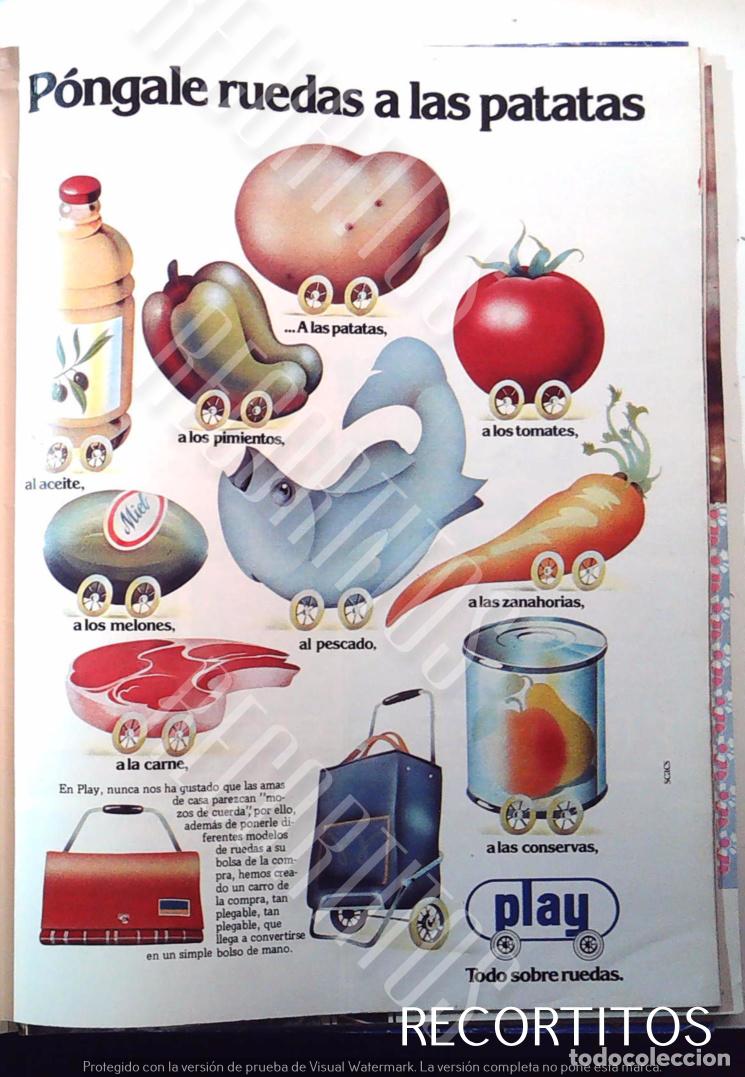 Sammeln von Zeitschriften und Zeitungen: PLAY CARRO DE LA COMPRA PLEGABLE ANUNCIO PUBLICIDAD