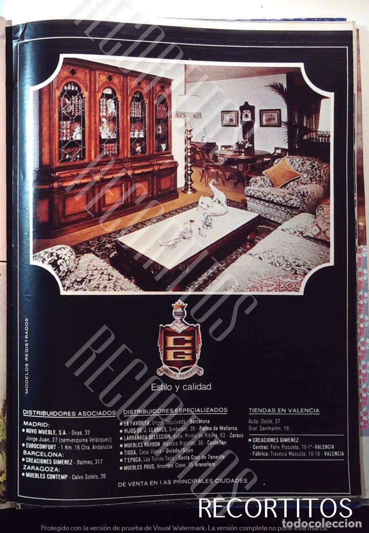 Sammeln von Zeitschriften und Zeitungen: CONTEMP MUEBLES ARTESANOS ANUNCIO PUBLICIDAD