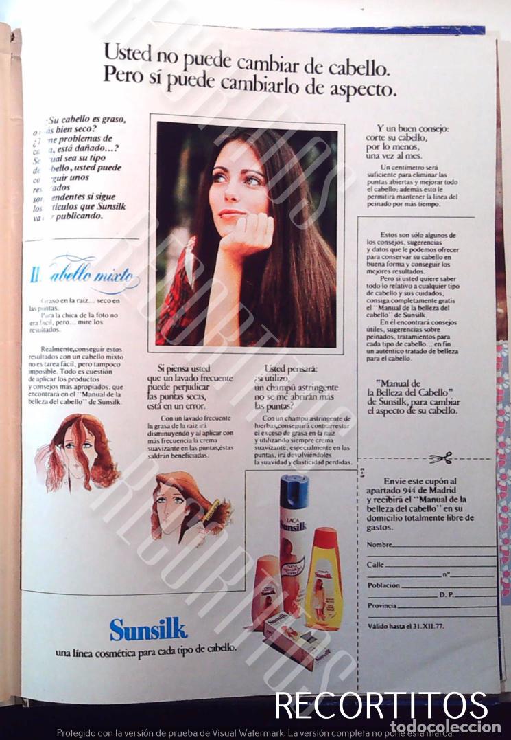 Sammeln von Zeitschriften und Zeitungen: sunsilk anuncio publicidad