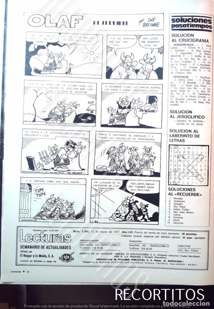 Sammeln von Zeitschriften und Zeitungen: olaf el terrible EN LECTURAS