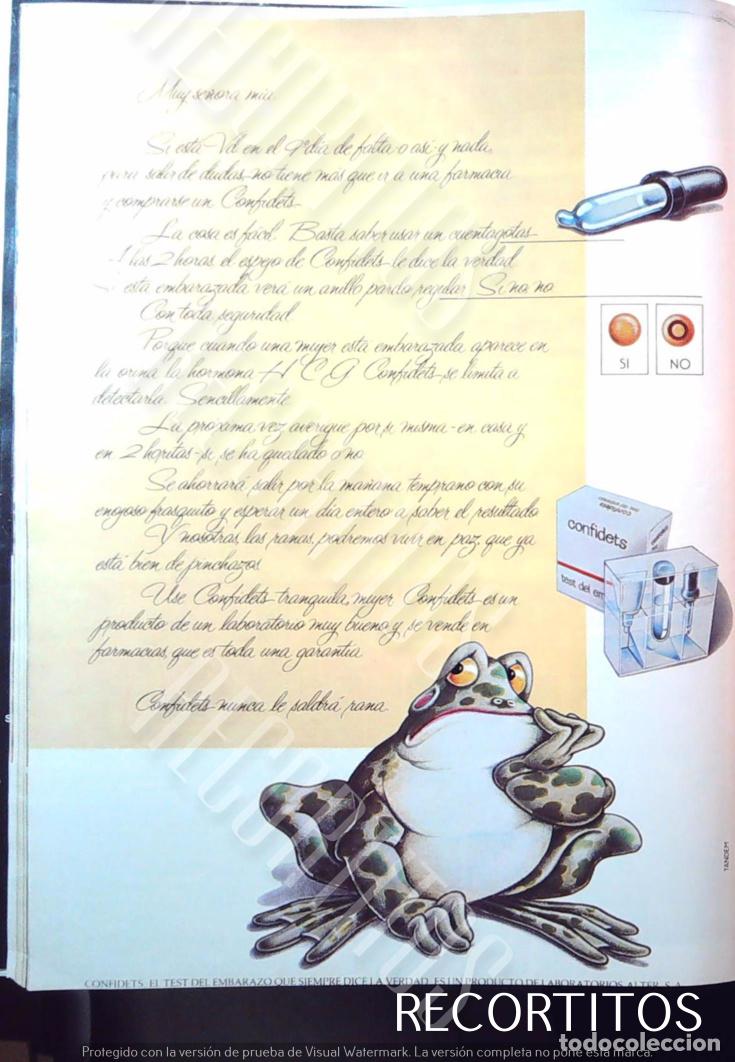 Collezionismo di Riviste e Giornali: confidets anuncio publicidad