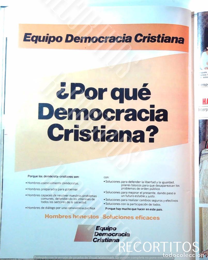 Collezionismo di Riviste e Giornali: DEMOCRACIA CRISTANA PUBLICIDAD