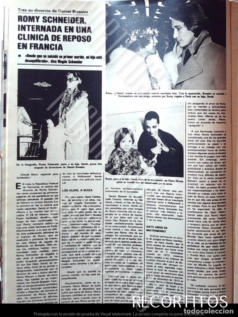 Coleccionismo de Revistas y Peri&oacute;dicos: ROMY SCHNEIDER CLINICA