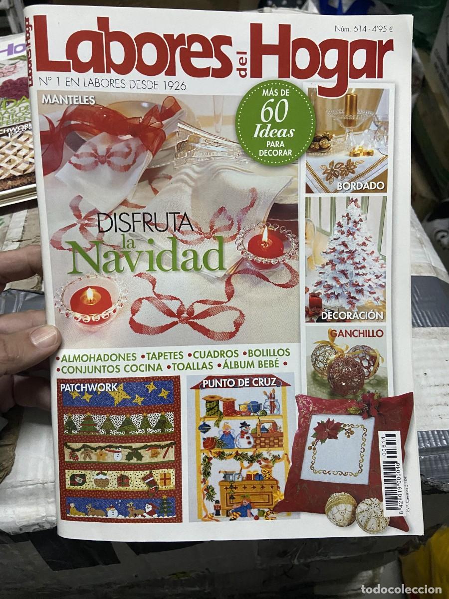 Coleccionismo de Revistas y Peri&oacute;dicos: REVISTA LABORES DEL HOGAR # 614 DISFRUTA NAVIDAD PATCHWORK PUNTO CRUZ BORDADO DECORACION GANCHILLO