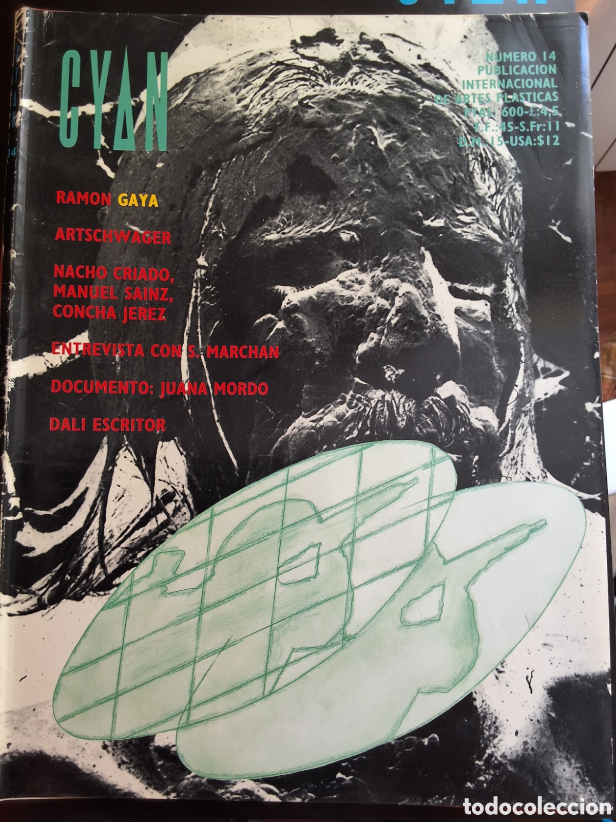 Coleccionismo de revistas y peri&oacute;dicos: Cyan revista internacional artes plasticas 14 a&ntilde;o 1989/verano Gaya Artschwager Dali