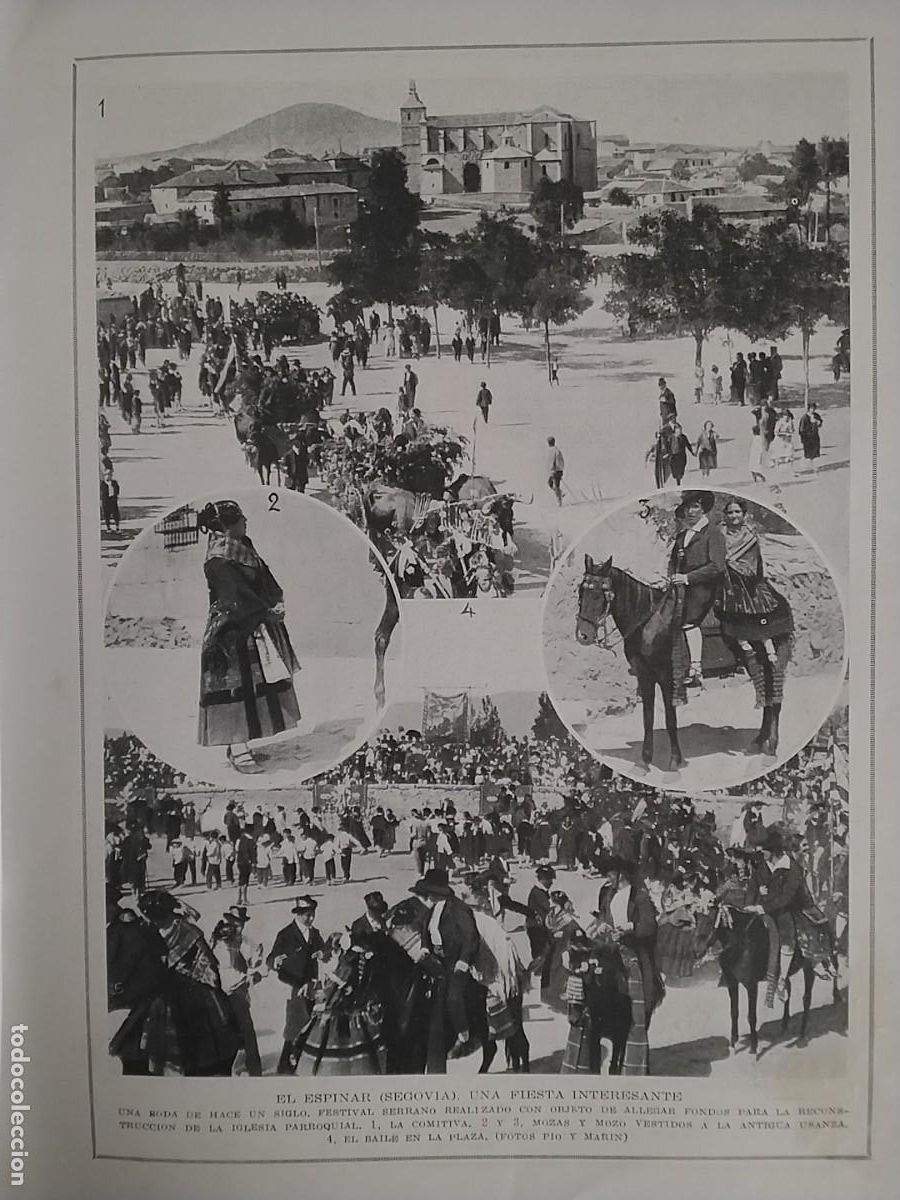 Collezionismo di Riviste e Giornali: EL ESPINAR BODA SEGOVIAALCALA DE HENARES AGRUPACION DEPORTIVA FERROVIARIA LUCHA GRECORROMANA&Ntilde;O 1924