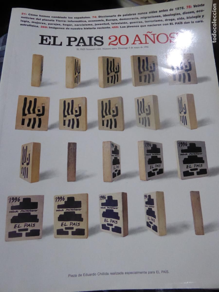Collection Magazines and Newspapers: EL PAIS 20 A&Ntilde;OS 1996