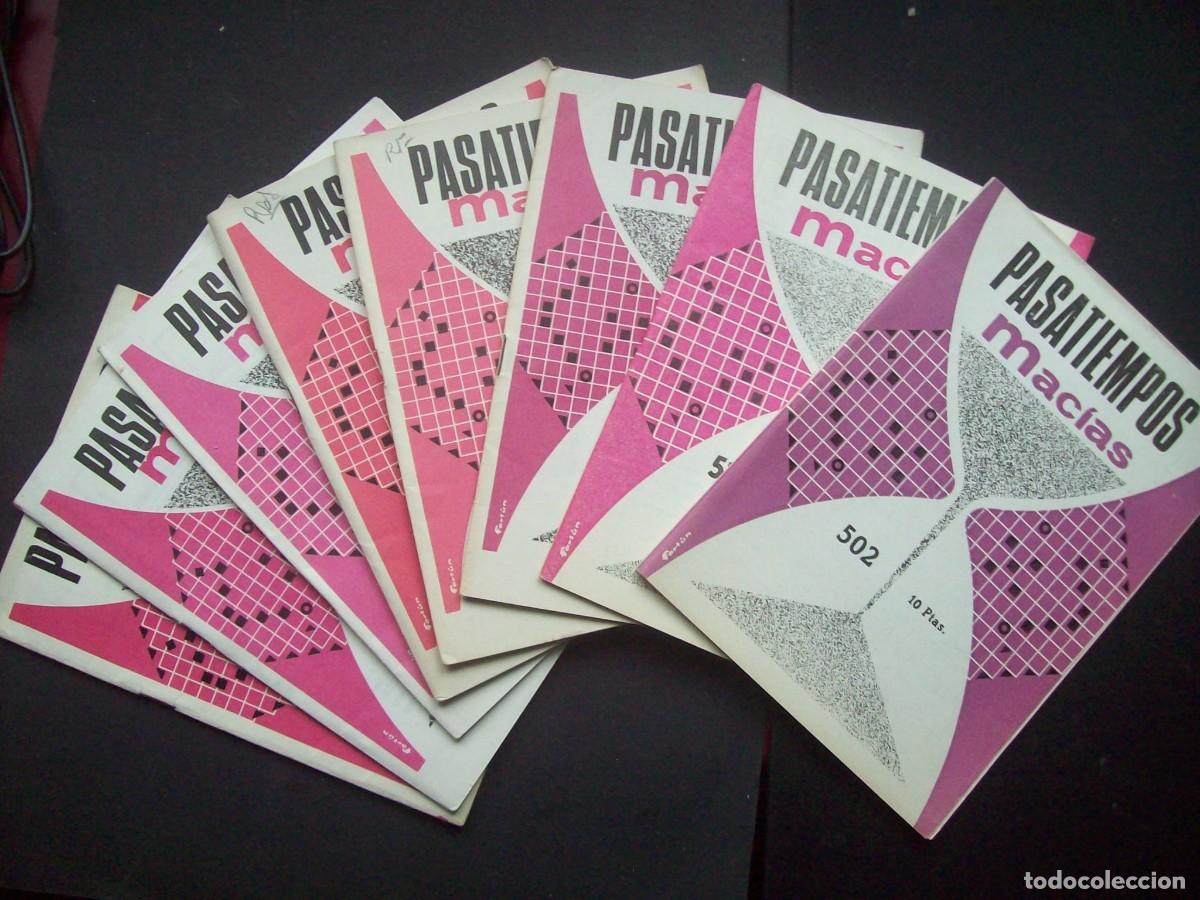 Coleccionismo de revistas y peri&oacute;dicos: LOTE DE 8 REVISTA PASATIEMPOS MACIAS