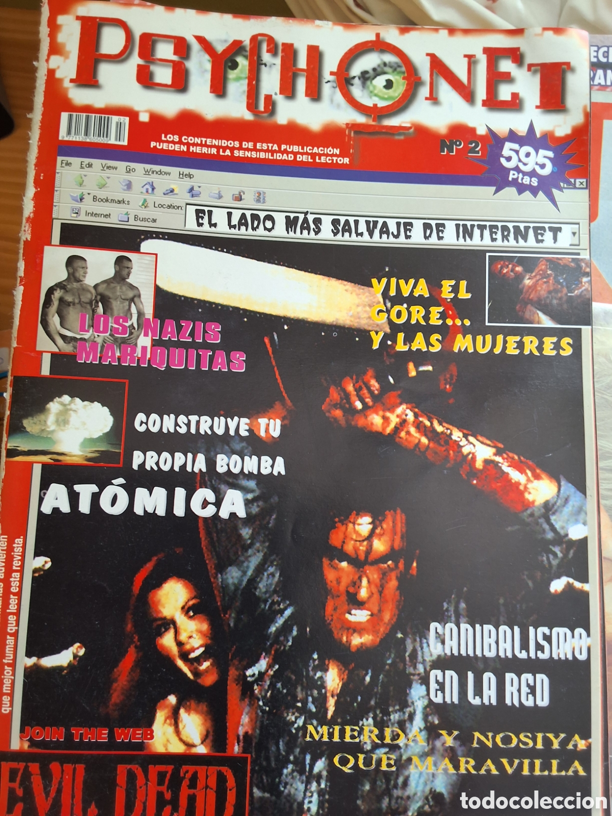 Coleccionismo de Revistas y Peri&oacute;dicos: Psychonet revista el lado m&aacute;s salvaje de Internet n&uacute;mero 2