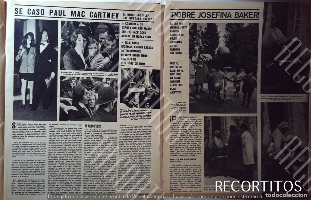 Coleccionismo de Revistas y Peri&oacute;dicos: PAUL MACCARTNEY MAC CARTNEY LINDA WINGS THE WEDDING BEATLES