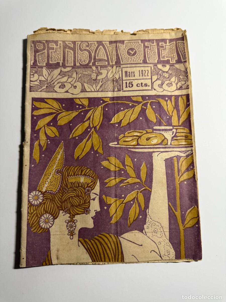 Coleccionismo de Revistas y Peri&oacute;dicos: Pensat y Fet 1922 Revista Fallas Valencia N&ordm; 14 Original Muy rara y buscada Historia Falles