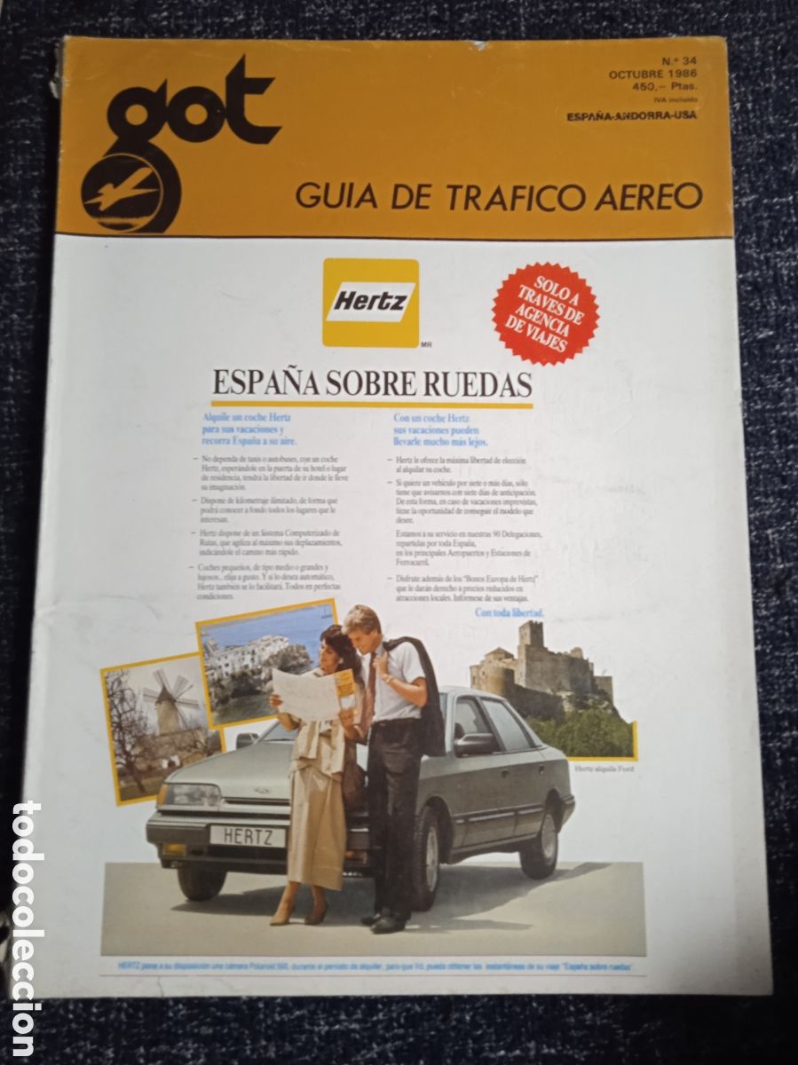 Coleccionismo de revistas y peri&oacute;dicos: GUIA TRAFICO AEREO N&ordm; 34 OCTUBRE 1986