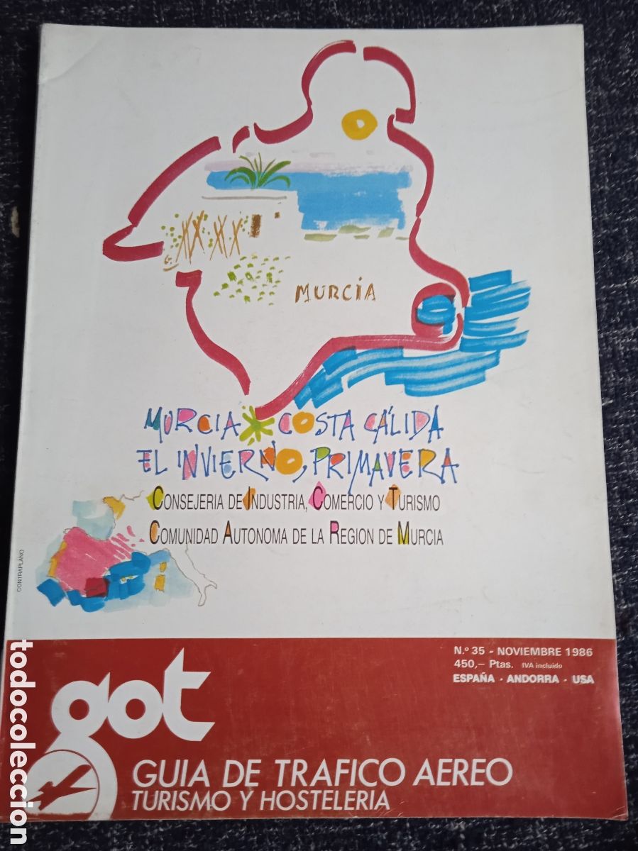 Colecionismo de Revistas e Jornais: GUIA TRAFICO AEREO N&ordm; 35 NOVIEMBRE 1986
