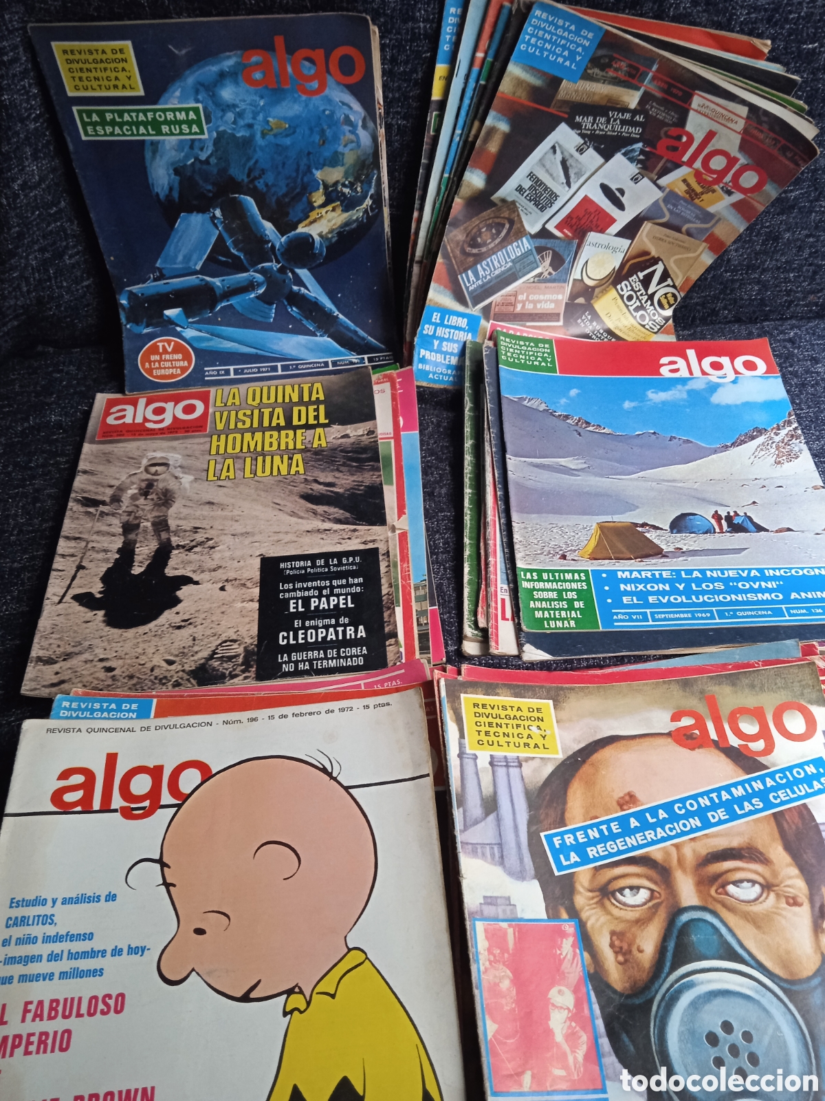 Coleccionismo de revistas y peri&oacute;dicos: ALGO, REVISTA DE DIVULGACI&Oacute;N CIENT&Iacute;FICA, -LOTE DE 38 EJEMPLARES A&Ntilde;OS 70