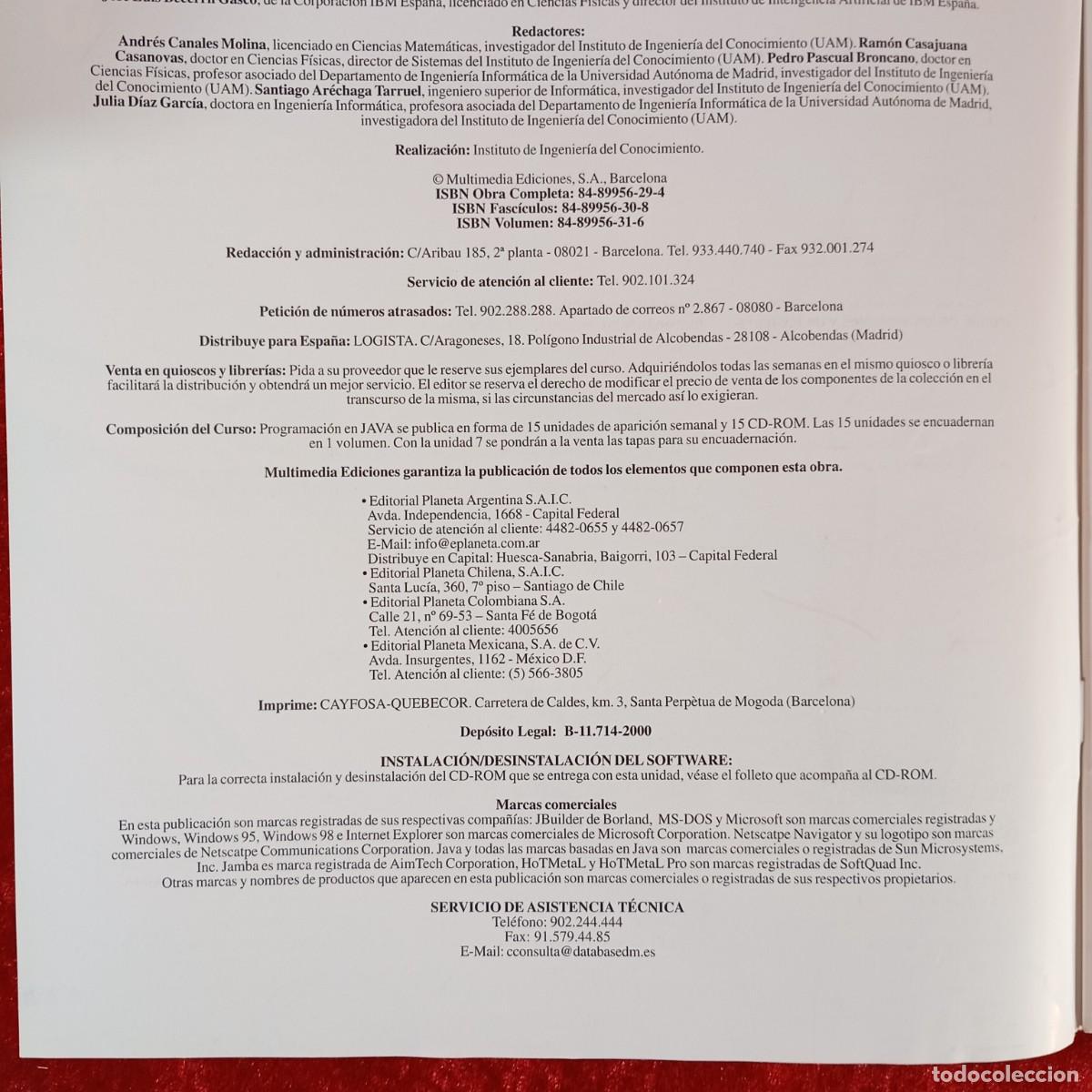 Coleccionismo de revistas y peri&oacute;dicos: PROGRAMACI&Oacute;N EN INTERNET CON JAVA - MULTIMEDIA EDICIONES - N&ordm; 1 - 2000 / 742 - Foto 3